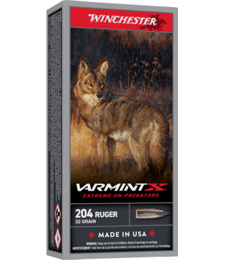 Winchester 204 Ruger 32gr Varmint X Polymer Tip