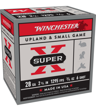 Winchester Ammo Super X 28ga 2 3/4  3/4oz #6 25rd