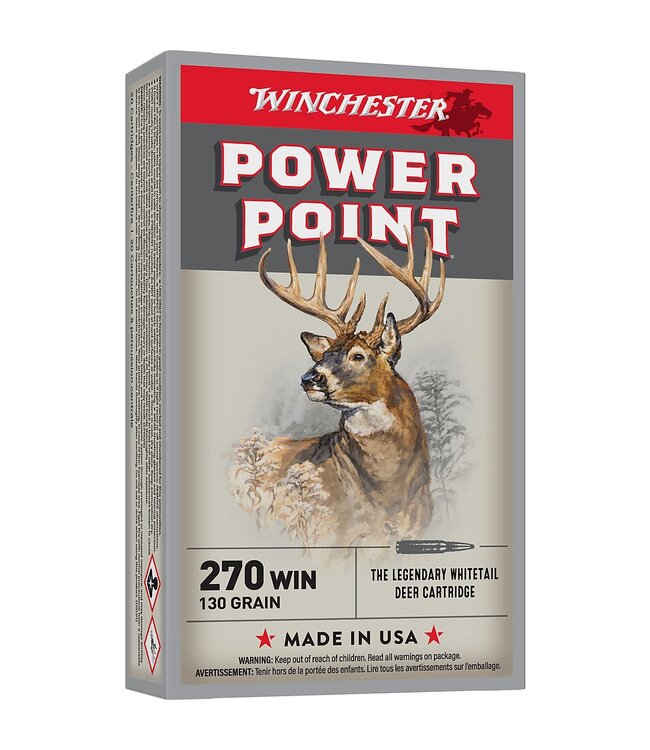 Winchester Ammo Power Point 270 Win 130gr 20rd