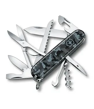 Swiss Army Knife huntsman navy camouflage