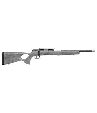 Savage B17 TimberLite 17 HMR Bolt 18" 10rd Black/Grey Thumbhole Stock