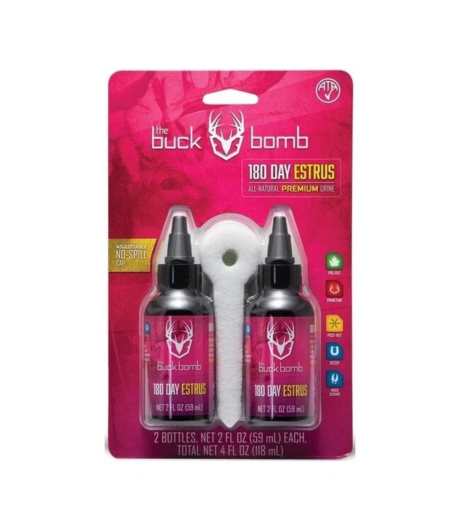 Hunters Specialties The Buck Bomb 180 Day Estrus 2oz 2 bottles