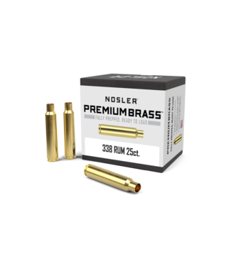 Nosler Custom Brass 338 RUM 25ct