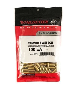 Winchester Unprimed Brass  Qty 100 40 S&W