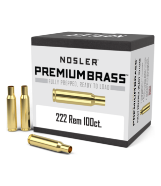 Nosler Unprimed Brass 222 Rem 100ct