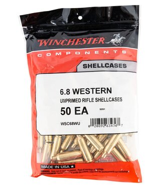 Winchester Unprimed Brass 50 Qty 6.8 Western
