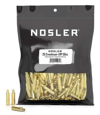Nosler 25 Creedmoor LRP 50ct  Unprimed Brass
