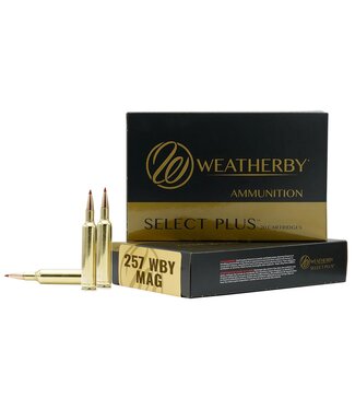 Weatherby Ammo Select Plus 257 Wby Mag 100gr 20rd Ultra High Velocity Scirocco