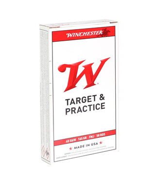 Winchester HG Ammo 40 S&W 165gr FMJ