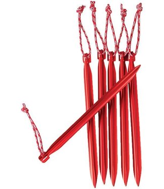 MSR Groundhog Tent Stake Kit V2 Red 6pk