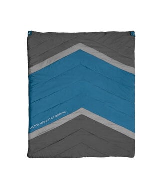Alps Mountaineering Alps Spectrum +20 Degree Double Rectangle Bag  68x80 Blue/Charcoal