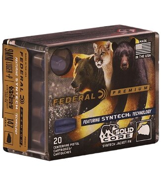 Premium Ammo 9mm Luger +P 147gr Syntech Jacket Solid Core 20rd