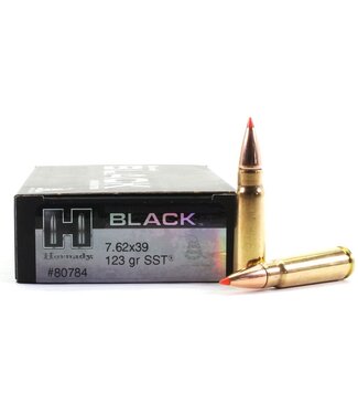Hornady 80784 BLACK Rifle Ammo 7.62X39 123gr SST 20 Rnd