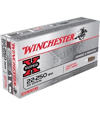 Winchester Super X 22-250 Rem 55gr JSP