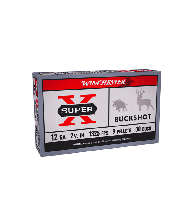 Winchester Super-X Buckshot 12GA 2 3/4" 9 plts #00