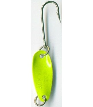 005 Spoon 1 1/16'' Sz 8 Hook Chartreuse & Pearl