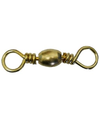 Angler F129-2/0 Brass Barrel Swivel #2/0   4pk
