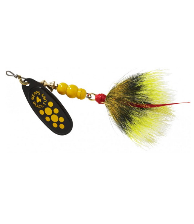 Mepps Black Fury #2 Dress Fluorescent Red