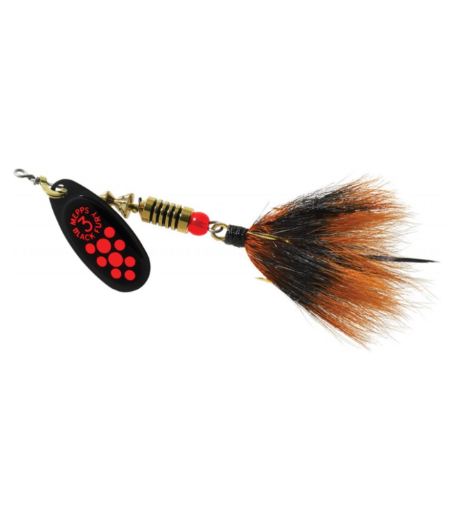 Mepps Black Fury #2 Dress Fluorescent Red