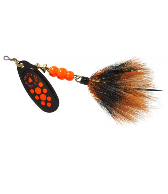 Mepps Black Fury #2 Dress Fluorescent Red