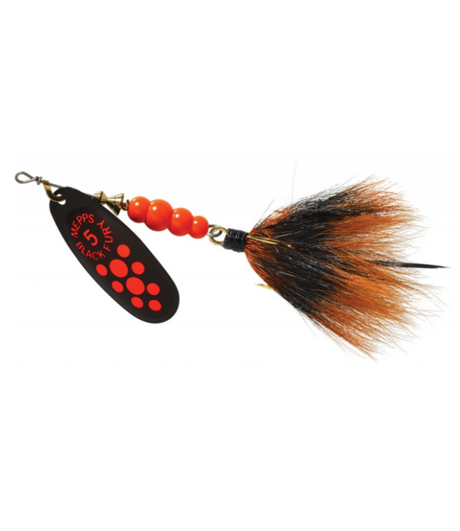 Mepps Black Fury #2 Dress Fluorescent Red