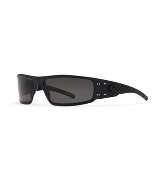 Gatorz Magnum Eyewear: Black Cerakote Frame w/Black Logo, Smoke Polarized Lens