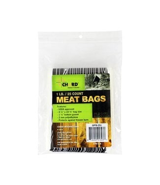 Wild Game Freezer Bags 1 lb 25pk