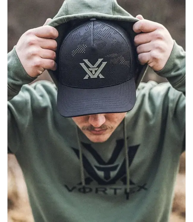 Vortex Cap Through and Through Camo Black