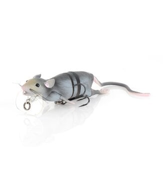 3D Rat Lure 6.5in Grey
