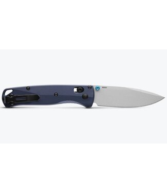 Benchmade Bugout Folding Knife Crater Blue 3.24in Blue Class