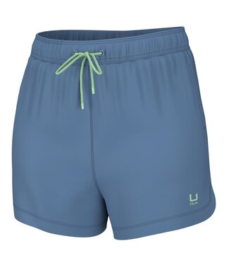 Huk Womens Pursuit Volley Swim Shorts Quiet Harbor Large