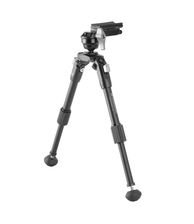 Carbon Pivoting Bipod w/Ball Head & ARCA Rail Attachment 10.5"-14"