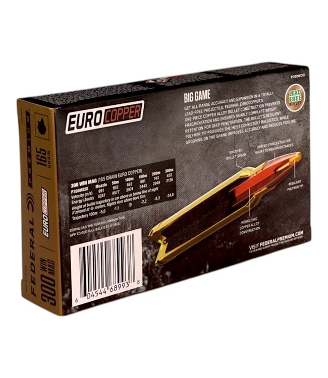 EuroCopper 300 Win Mag 165gr 20rd