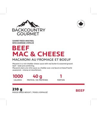 Backcountry Gourmet Beef Mac & Cheese