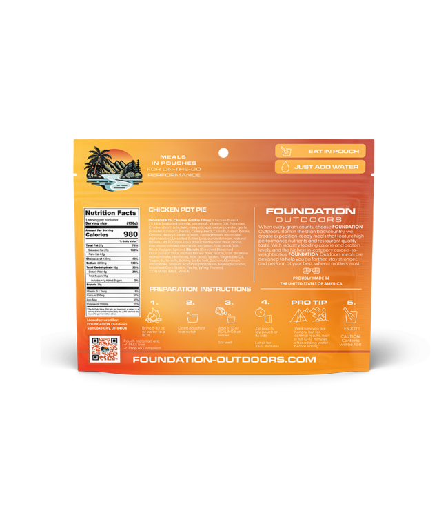 Foundation Outdoors Foundation Outdoors Chicken Pot Pie 130g