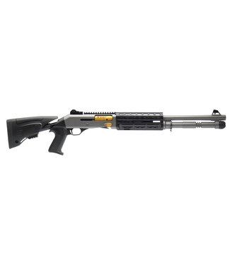 Canuck TacOp Pro 12Ga Semi Auto 18.6" 3rd Grey/Gold Cerakote