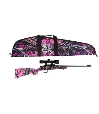 Keystone Sporting Arms Keystone Youth Crickett 22LR 16.1" Single Blued Muddy Girl Serenity Camo w/4x32 Scope/Case