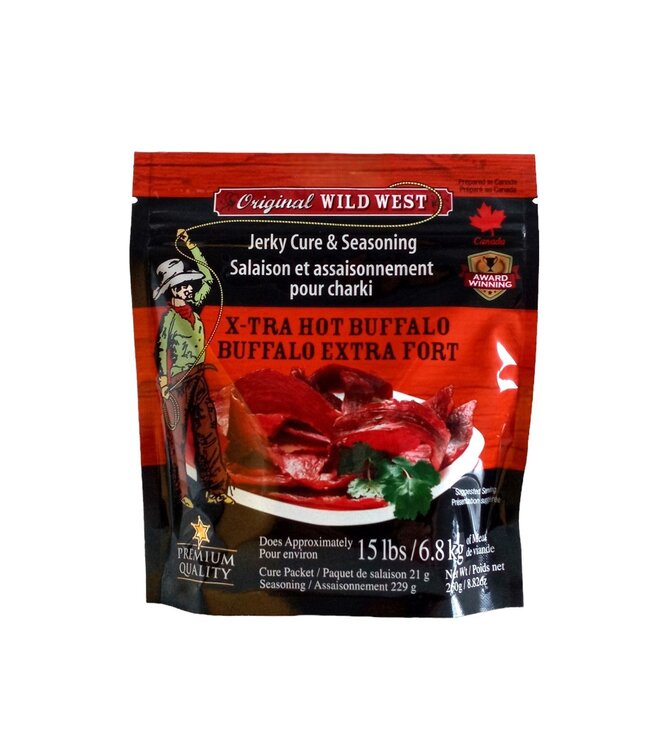 Wild West Seasonings Wild West X tra Hot Buffalo Jerky Cure and Seasoning 250g