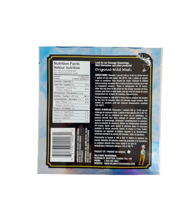 Wild West Seasonings Wild West Classic Fish Brine Mix 182g