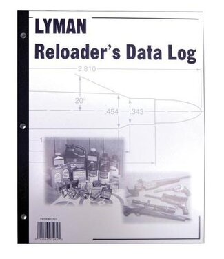 Lyman Reloaders Data Log