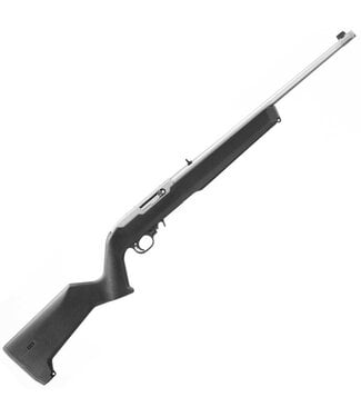 Ruger 10/22 Standard 22LR Semi Auto Black MOE X-22 18.5" Open Sights Satin Stainless Steel