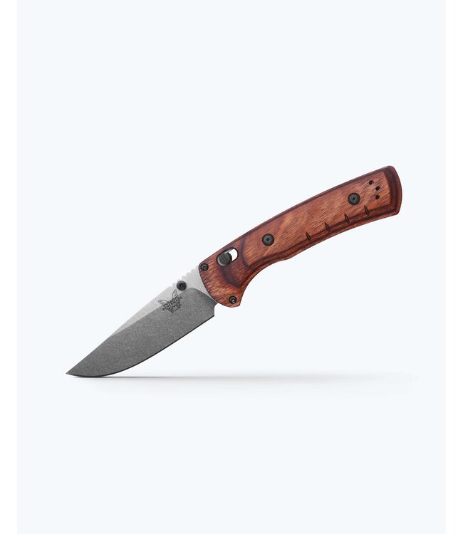 Benchmade Benchmade Slipridge AXS Clip-Point Magnacut Stabilized Wood Maple