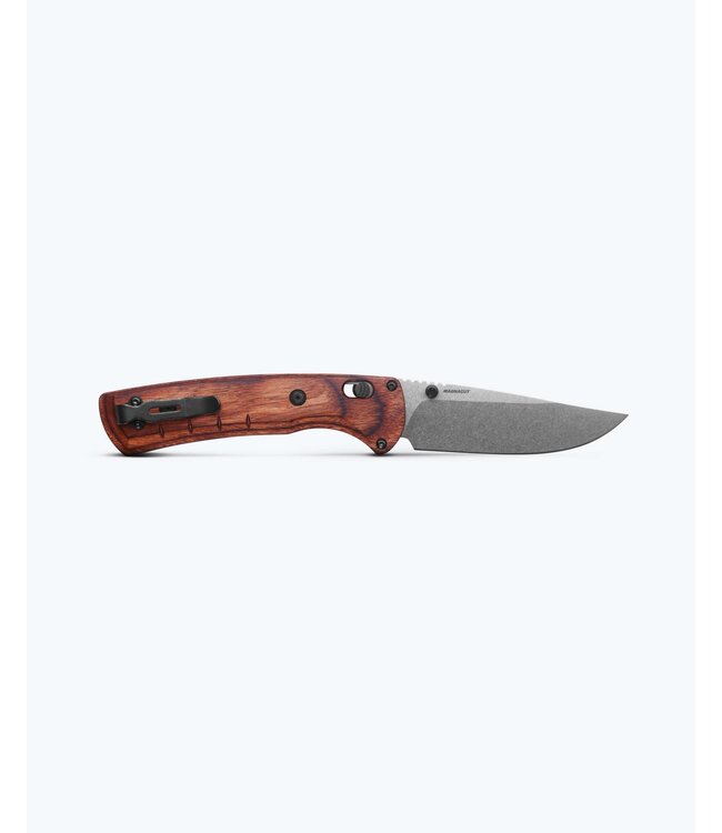 Benchmade Benchmade Slipridge AXS Clip-Point Magnacut Stabilized Wood Maple