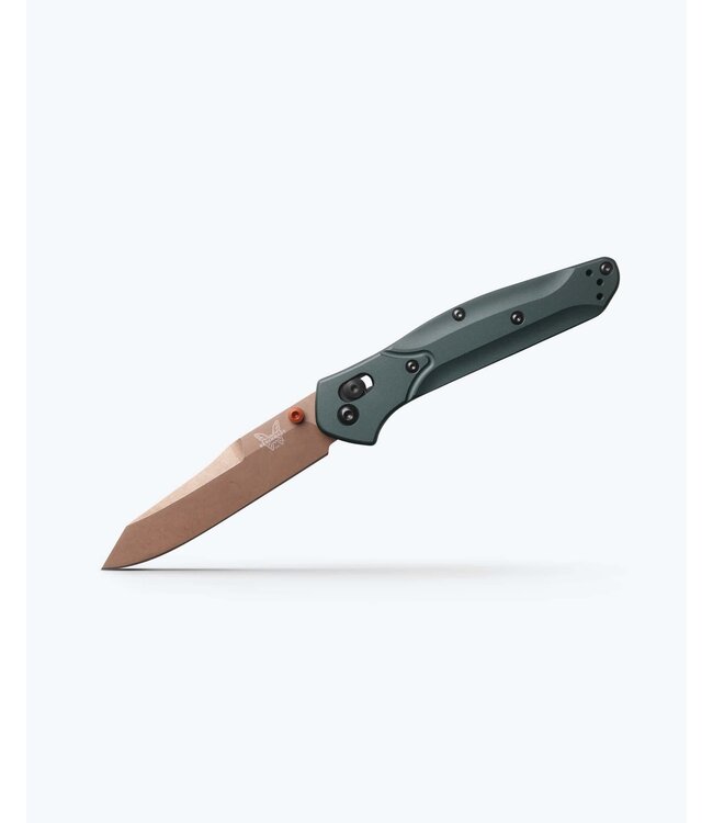 Benchmade Benchmade Osborne S90V FDE PVD Battlewash Taiga Green Alum