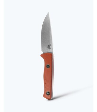 Benchmade Slipridge Fixed with Hook Magnacut Rust Orange G10 Boltaron Sheath