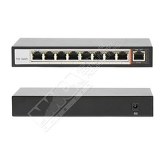 Cryo-PC Cryo-PC PUF08 8+1 PoE switch, 100Mbps each port,48V 2A External Power Adapter, IEEE802.3af Standard