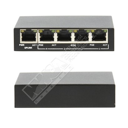 Cryo-PC Cryo-PC PUG05 4+1 PoE Unmanaged Switch, 1000Mbps each port,48V 1.25A External Power Adapter, IEEE802.3af Standard