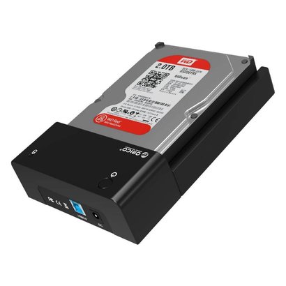 ORICO ORICO SuperSpeed USB3.0 HDD Hard Drive & SSD Docking Station for 2.5 & 3.5 inch SATA Support 4TB HDD - Black(6518US3)