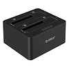 ORICO ORICO Dual Bay SATA to USB3.0 External Hard Drive Docking Station for 2.5 & 3.5 inch HDD, SSD with Duplicator/Clone Function [2 x 6TB support]-Black