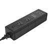 ORICO ORICO 2 Outlet Surge Protector Power Strip with 35W 4 USB Charger Ports, Black